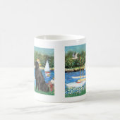 Newfie 1 – 帆船 コーヒーマグカップ (中央)