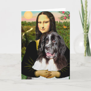 Newfie (Landseer3) - Mona Lisa カード