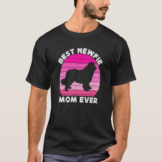 Newfie Mama Mom For Women Newfy Newfoundland Dog M Tシャツ (正面)