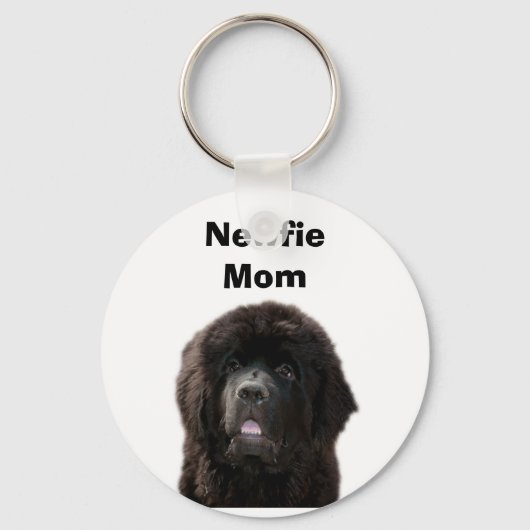 Newfie Mom Keychain キーホルダー (正面)