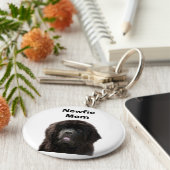 Newfie Mom Keychain キーホルダー (側面)