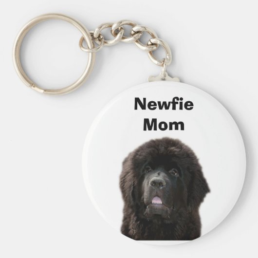 Newfie Mom Keychain キーホルダー (正面)