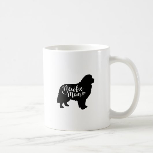 Newfie Mom - Newfoundland Mom - Newfie Dog Moms コーヒーマグカップ (右)