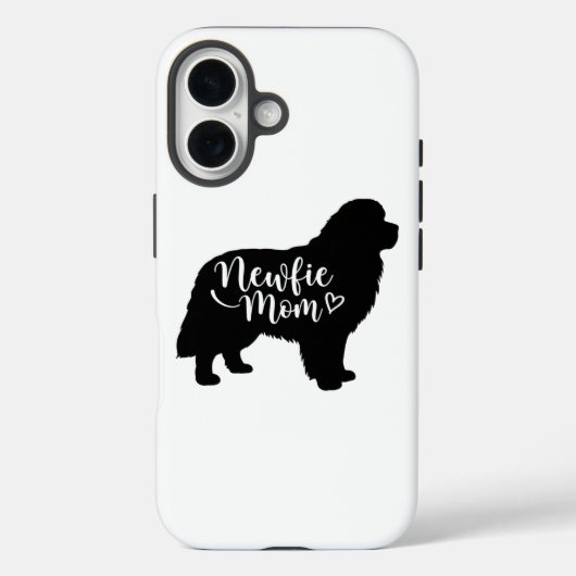 Newfie Mom - Newfoundland Mom - Newfie Dog Moms Case-Mate iPhoneケース (裏面)