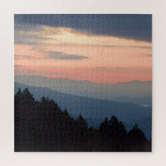 Newfound Gapでのサンライズ – Smoky Mountains - 20x20 ジグソーパズル (縦)