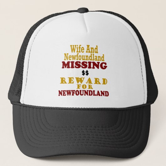 Newfoundlanのためのニューファウンドランド及び妻の行方不明の報酬 キャップ (正面)