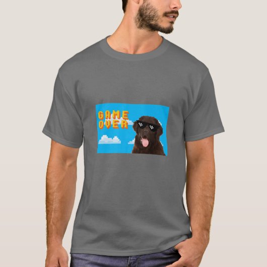Newfoundlandでの8ビットゲーム Tシャツ (正面)