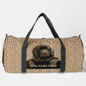 Newfoundlandという名前の犬の追加 ダッフルバッグ (正面)