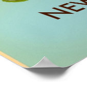 newfoundlandカナダの地図旅行 ポスター (角)