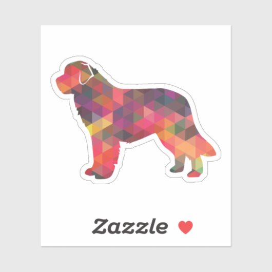 Newfoundland図形シルエット数々の シール (シート)