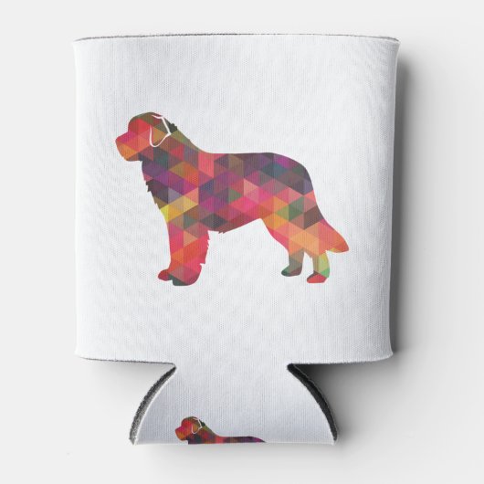 Newfoundland図形シルエット数々の 缶クーラー (正面)