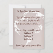 Newfoundland招待状パーソナライズされた犬のRSVPカード 招待状 (裏面)