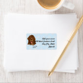 Newfoundland – 青とホワイトダイヤモンドデザイン ラベル (インサイチュ)