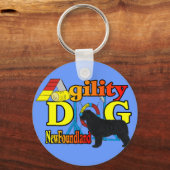 Newfoundland_Agilityギフト キーホルダー (正面)