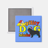 Newfoundland_Agilityギフト マグネット (正面/裏面)