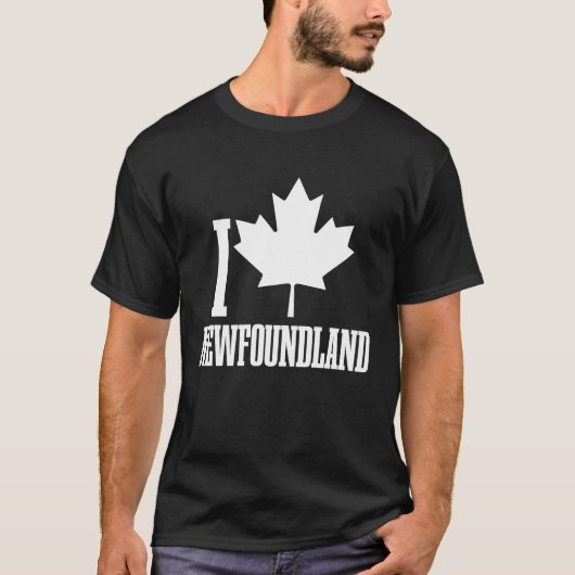 Newfoundland Canada Maple Leaf Red Canadian Flag P Tシャツ (正面)