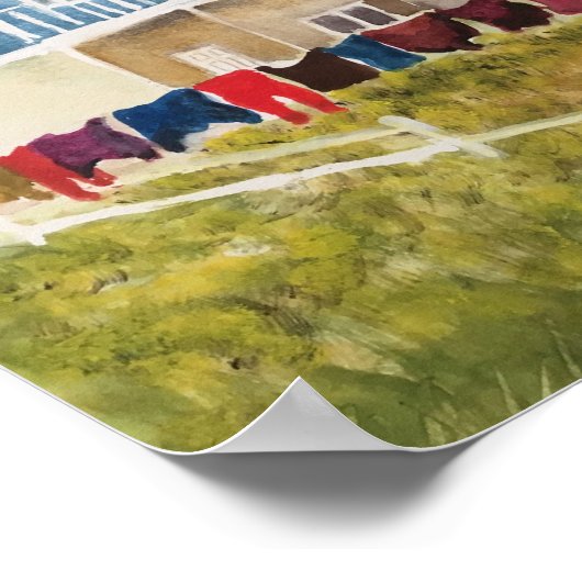 NEWFOUNDLAND CANADA - WATER COLOR ポスター (角)