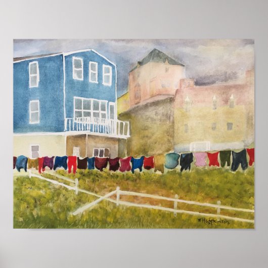 NEWFOUNDLAND CANADA - WATER COLOR ポスター (正面)