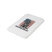 Newfoundland Dad Patriotic Dog Vintage バスマット (アングル)