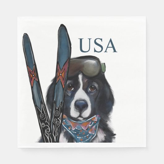 NEWFOUNDLAND DOG  スタンダードランチョンナプキン (正面)