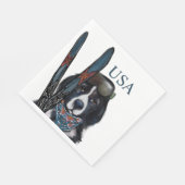 NEWFOUNDLAND DOG  スタンダードランチョンナプキン (角)