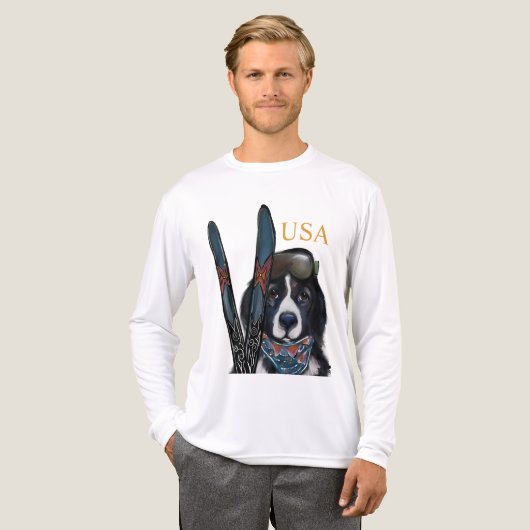 NEWFOUNDLAND DOG トライブレンドTシャツ (正面全体)