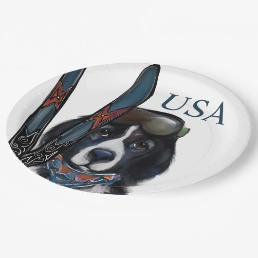 NEWFOUNDLAND DOG  ペーパープレート (アングル)