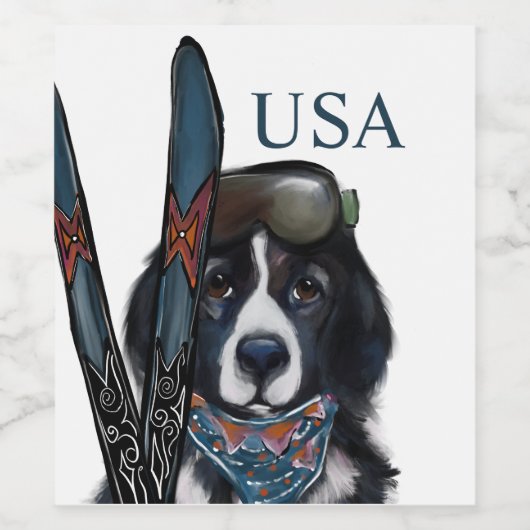 NEWFOUNDLAND DOG  ワインラベル (シングルラベル)