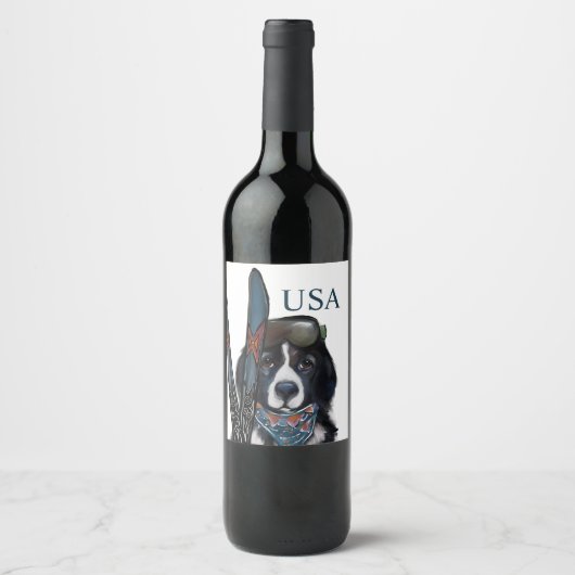 NEWFOUNDLAND DOG  ワインラベル (正面)