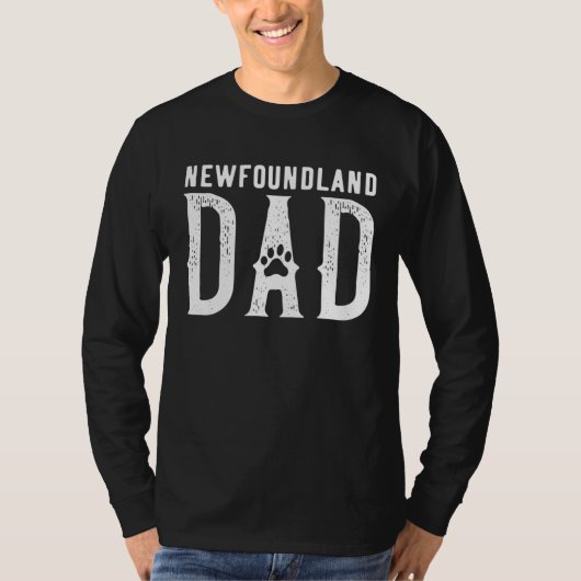 Newfoundland Dog Dad Tシャツ (正面)
