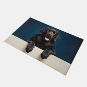 Newfoundland Dog Doormat Art ドアマット (アングル)