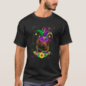 Newfoundland Dog Lover Mardi Gras Carnival Funny M Tシャツ (正面)