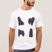Newfoundland dog Magic Tシャツ (正面)