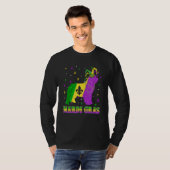 Newfoundland Dog Mardi Gras Carnival Jester Beads Tシャツ (正面フル)