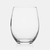 Newfoundland Dog Stemless Wine Glass ステムなしワイングラス (左)