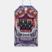 Newfoundland Dog Valentine's Day  ギフトタグ (正面)