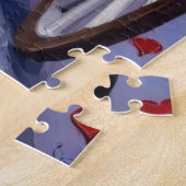 Newfoundland Dog Valentine's Day  ジグソーパズル (側面)