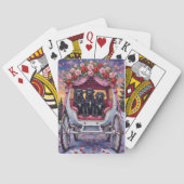 Newfoundland Dog Valentine's Day  トランプ (裏面)