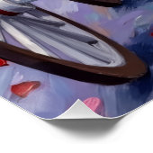 Newfoundland Dog Valentine's Day  ポスター (コーナー)