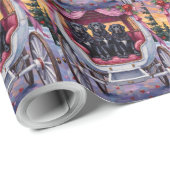 Newfoundland Dog Valentine's Day  ラッピングペーパー (ロールコーナー)