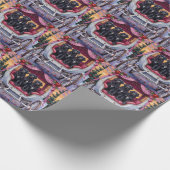 Newfoundland Dog Valentine's Day  ラッピングペーパー (角)