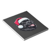 Newfoundland in a Santa Hat Classic T-Shirt ノートパッド (アングル)