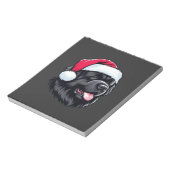 Newfoundland in a Santa Hat Classic T-Shirt ノートパッド (回転)
