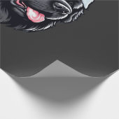 Newfoundland in a Santa Hat Classic T-Shirt ラッピングペーパー (角)