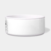 Newfoundland Minimalist Line Art personalized bowl ボウル (右)