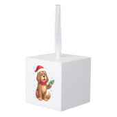 Newfoundland Santa Hat キューブオーナメント (裏面アングル)