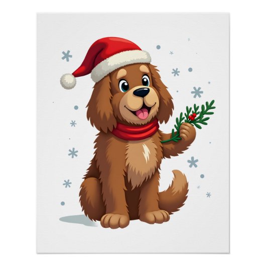 Newfoundland Santa Hat ポスター (正面)