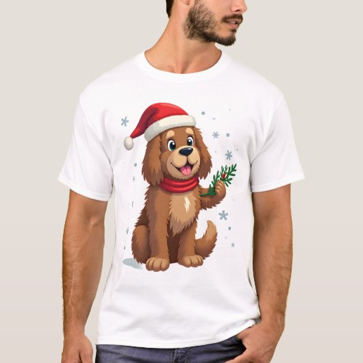Newfoundland Santa Hat Tシャツ (正面)