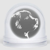 Newfoundland Snowglobe Custom Puppy Dog Snow Globe (正面)