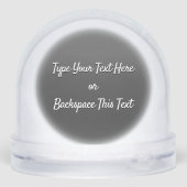 Newfoundland Snowglobe Custom Puppy Dog Snow Globe (裏面)